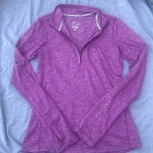 Purple Nike Dri-Fit Quarter zip